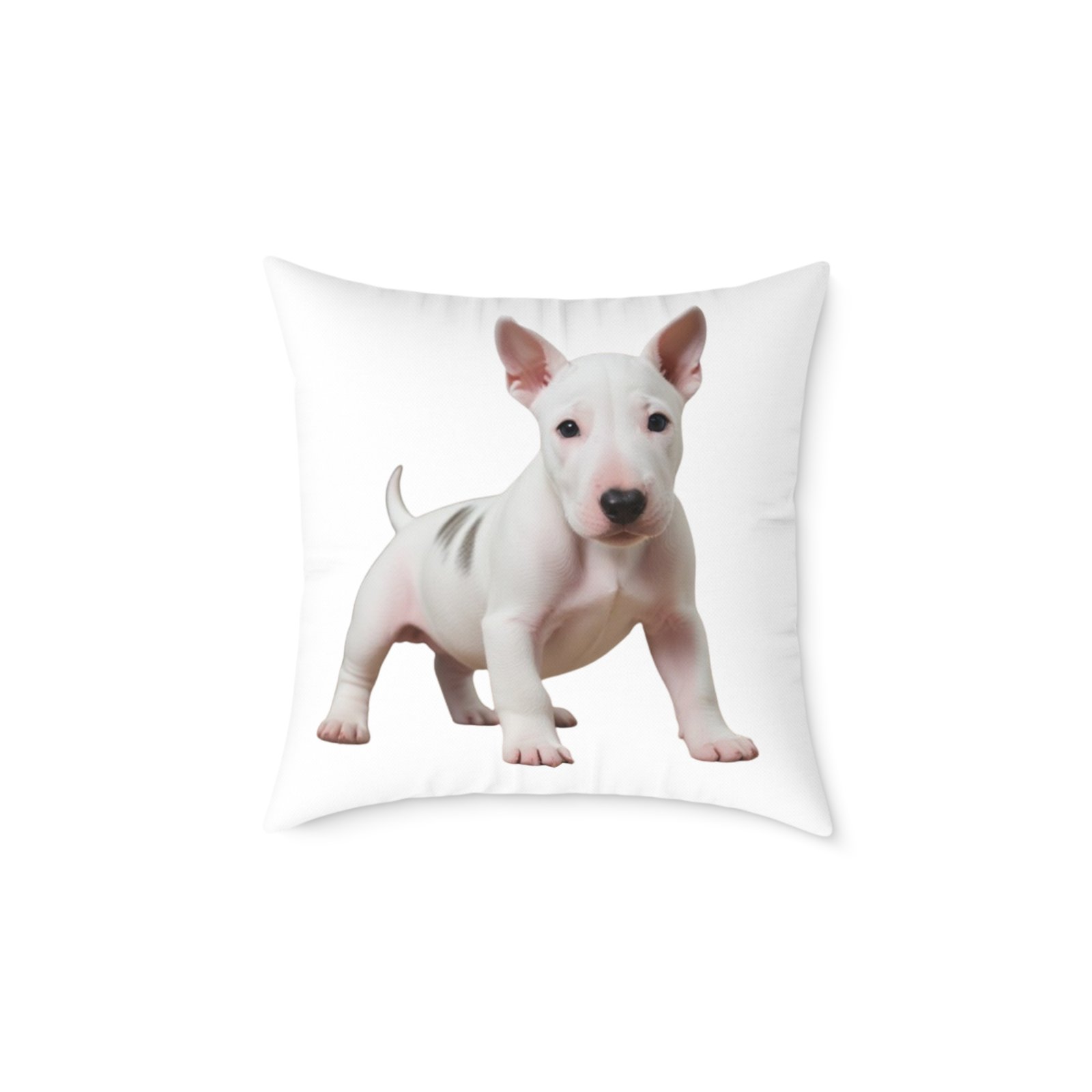 English Bull Terrier Square Poly Canvas Pillow - Image 9