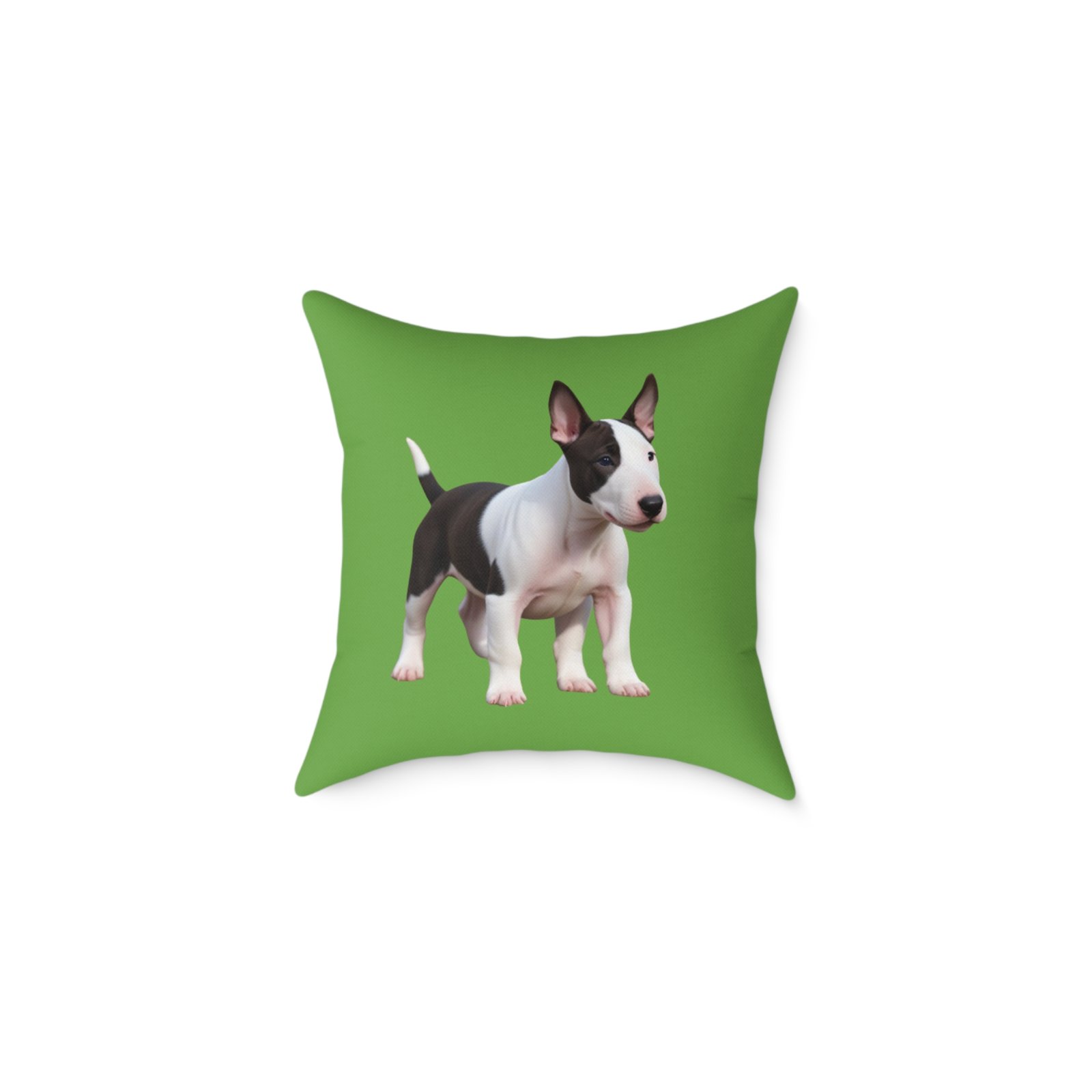 English Bull Terrier Square Poly Canvas Pillow - Image 5