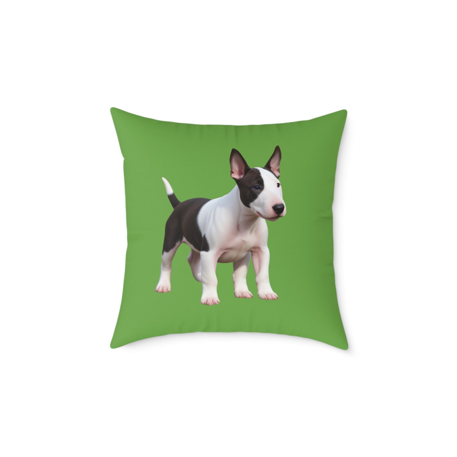 English Bull Terrier Square Poly Canvas Pillow - Image 9