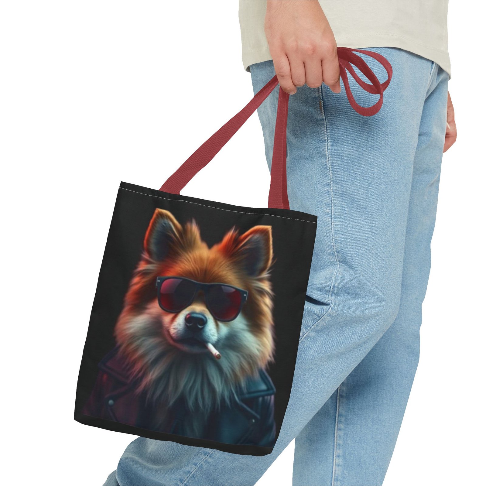 Pomeranian Stylish Dog Tote Bag, Trendy Pet Lover Gift, Funky Beach Bag, Cute Tote for Dog Owners, Fun Shopping Bag - Image 7