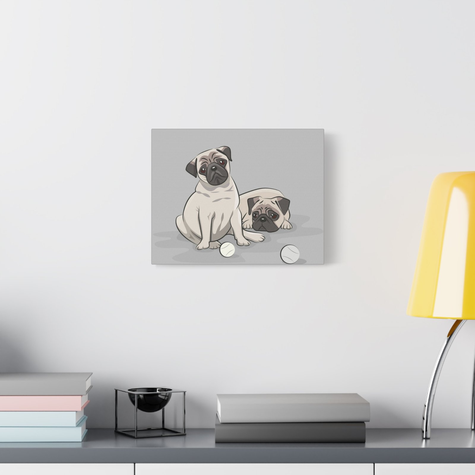 Pug Dog Canvas Art - 1.25" Stretched Matte Print for Pet Lovers - Image 11