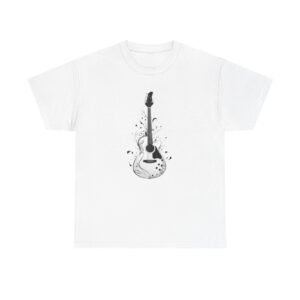 Guitar Music Unisex Heavy Cotton Tee
