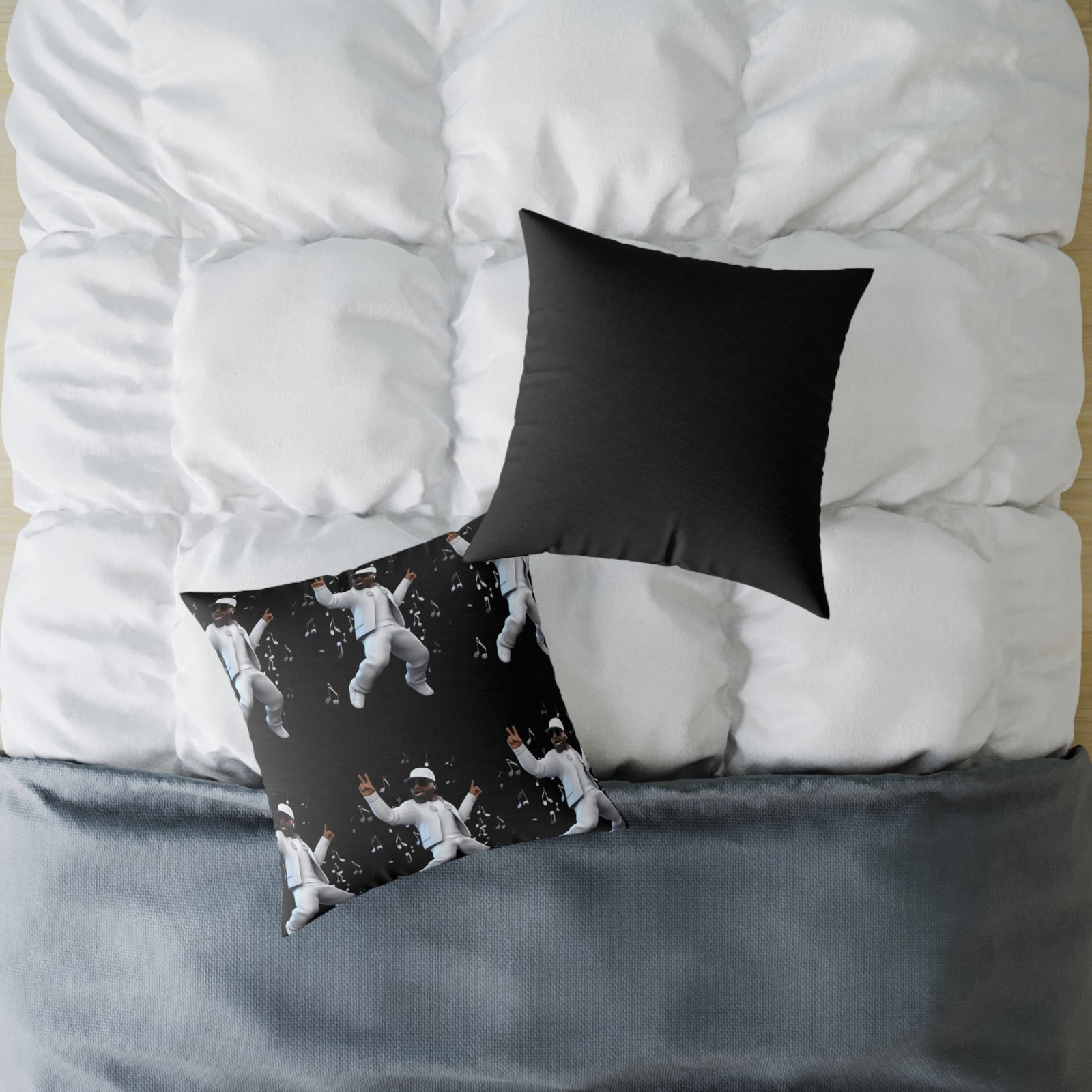 Music Man Cushion Square Poly Canvas Pillow 08 - Image 12