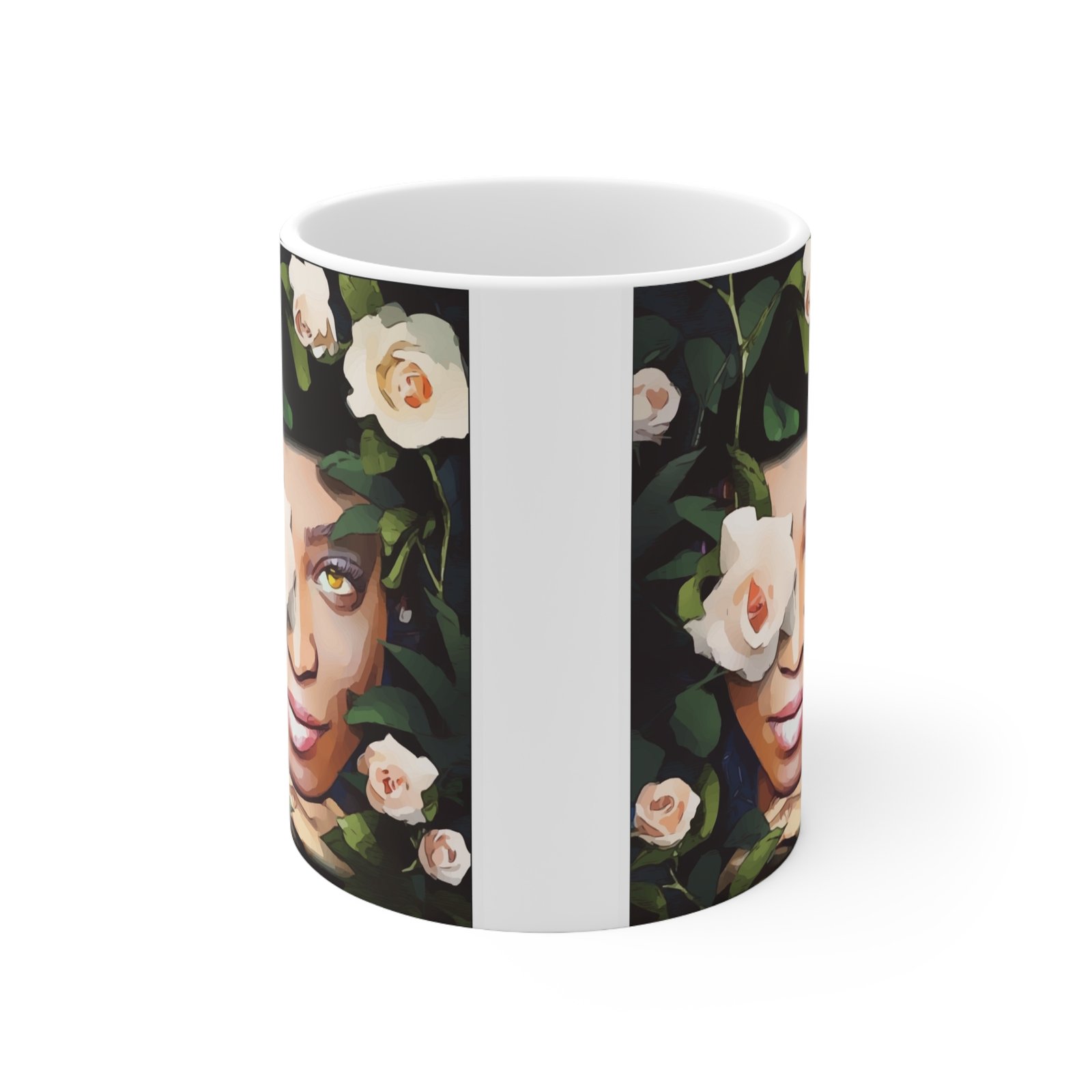 Hidden Print Ceramic Coffee Cups, 11oz, 15oz