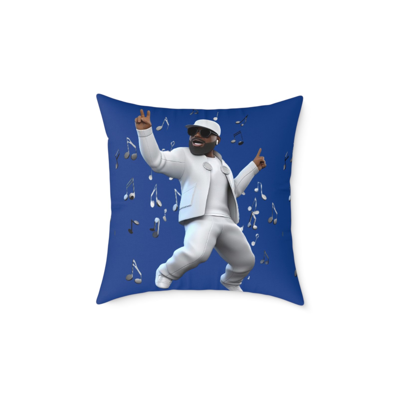 Music Man Cushion Square Poly Canvas Pillow - Image 9