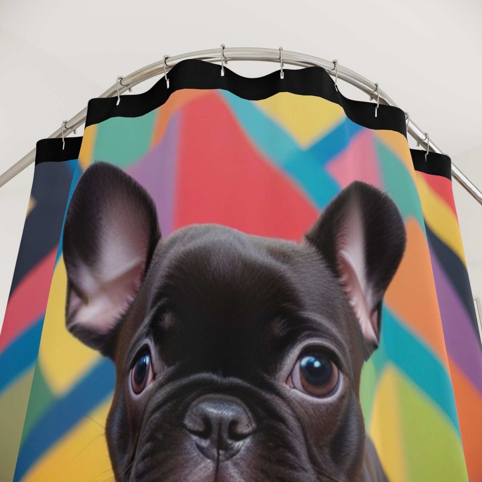 Shower Curtains Dog Bull Dog - Image 2