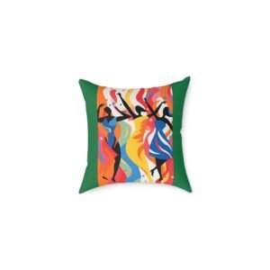 Dance Square Poly Canvas Pillow