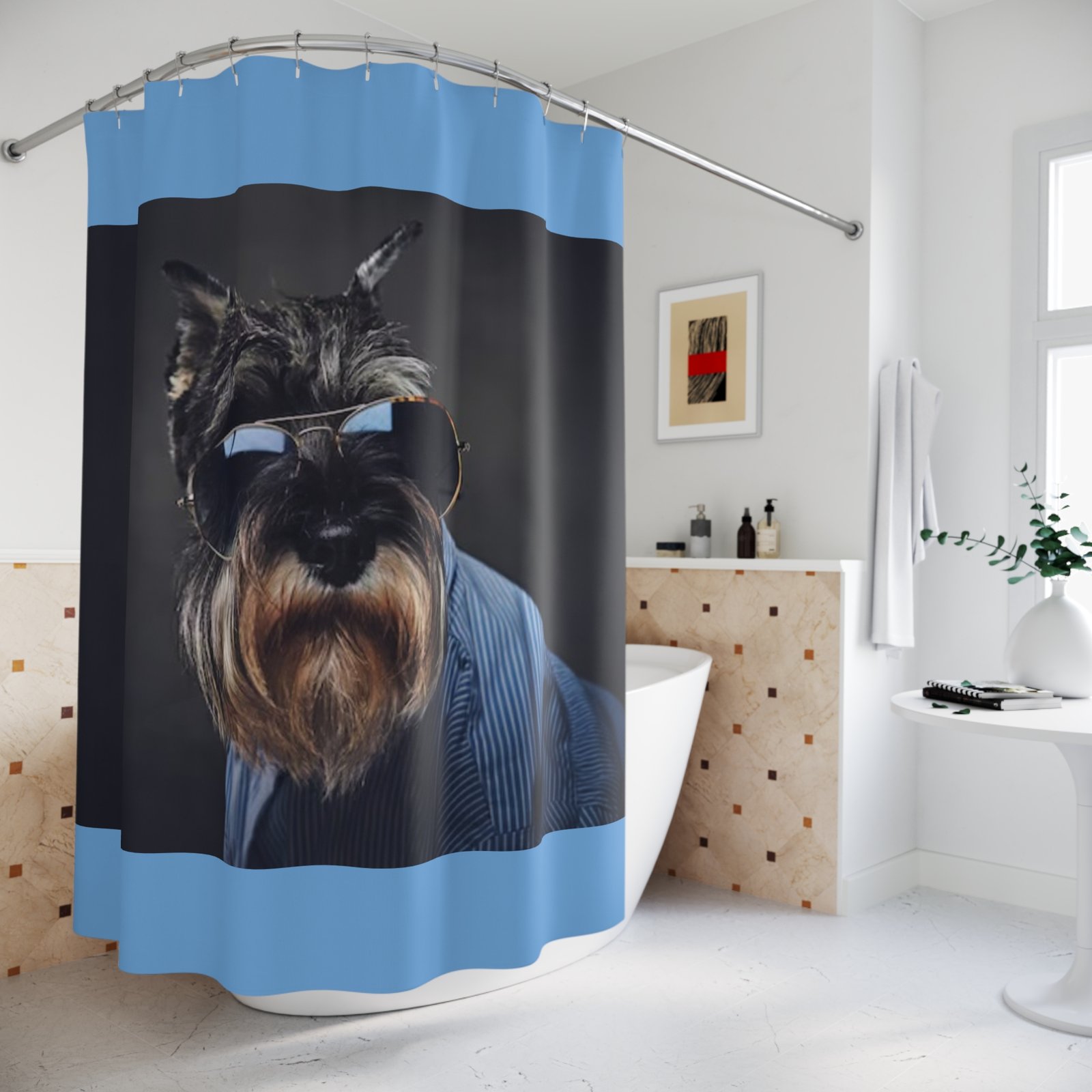 Shower Curtains Dog Lover Terrier - Image 4