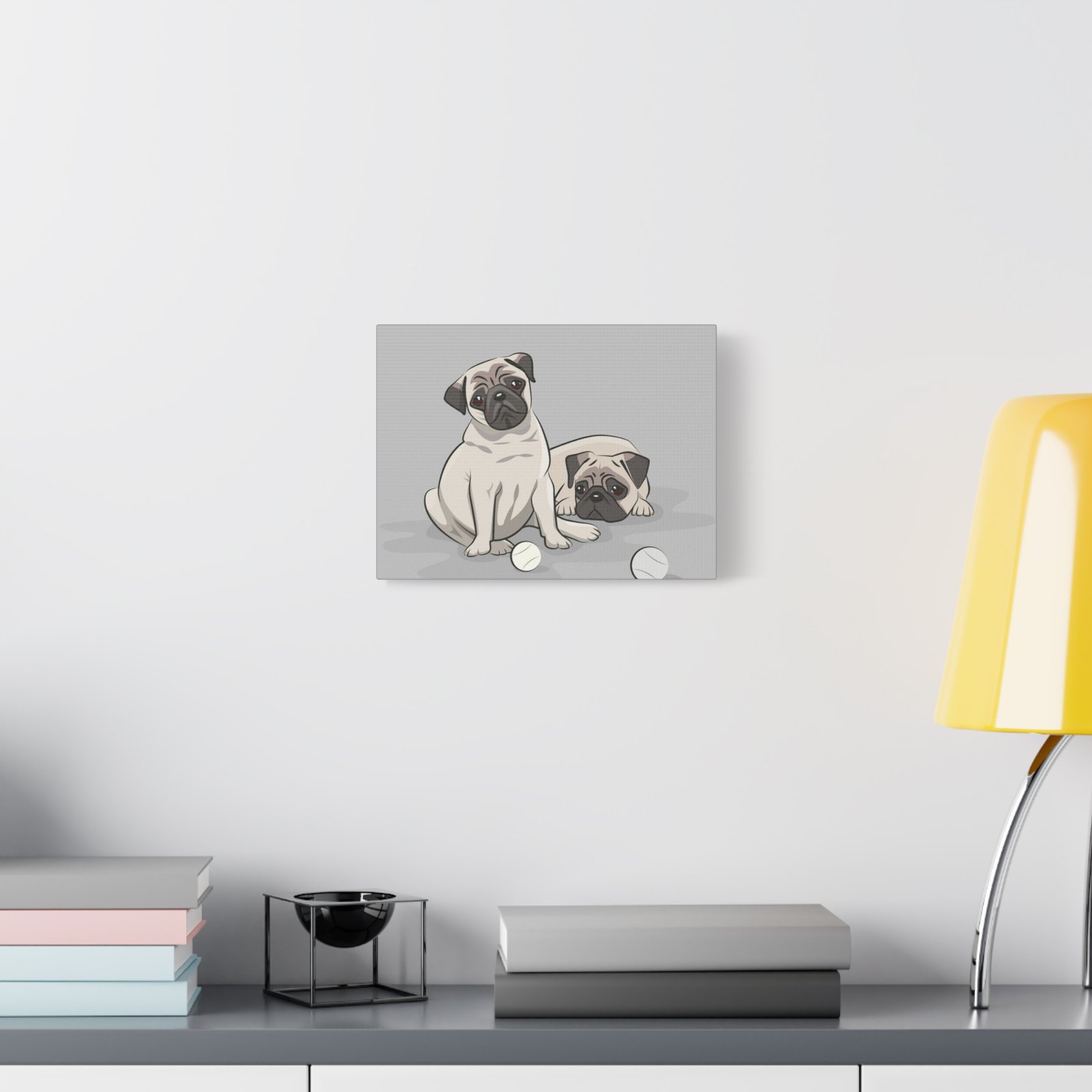 Pug Dog Canvas Art - 1.25" Stretched Matte Print for Pet Lovers - Image 7