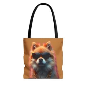 Pomeranian Stylish Dog Tote Bag, Trendy Pet Lover Gift, Funky Beach Bag, Cute Tote for Dog Owners, Fun Shopping Bag