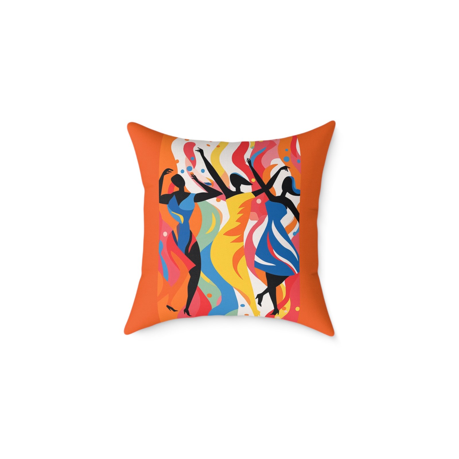 Dance Square Poly Canvas Pillow - Image 5