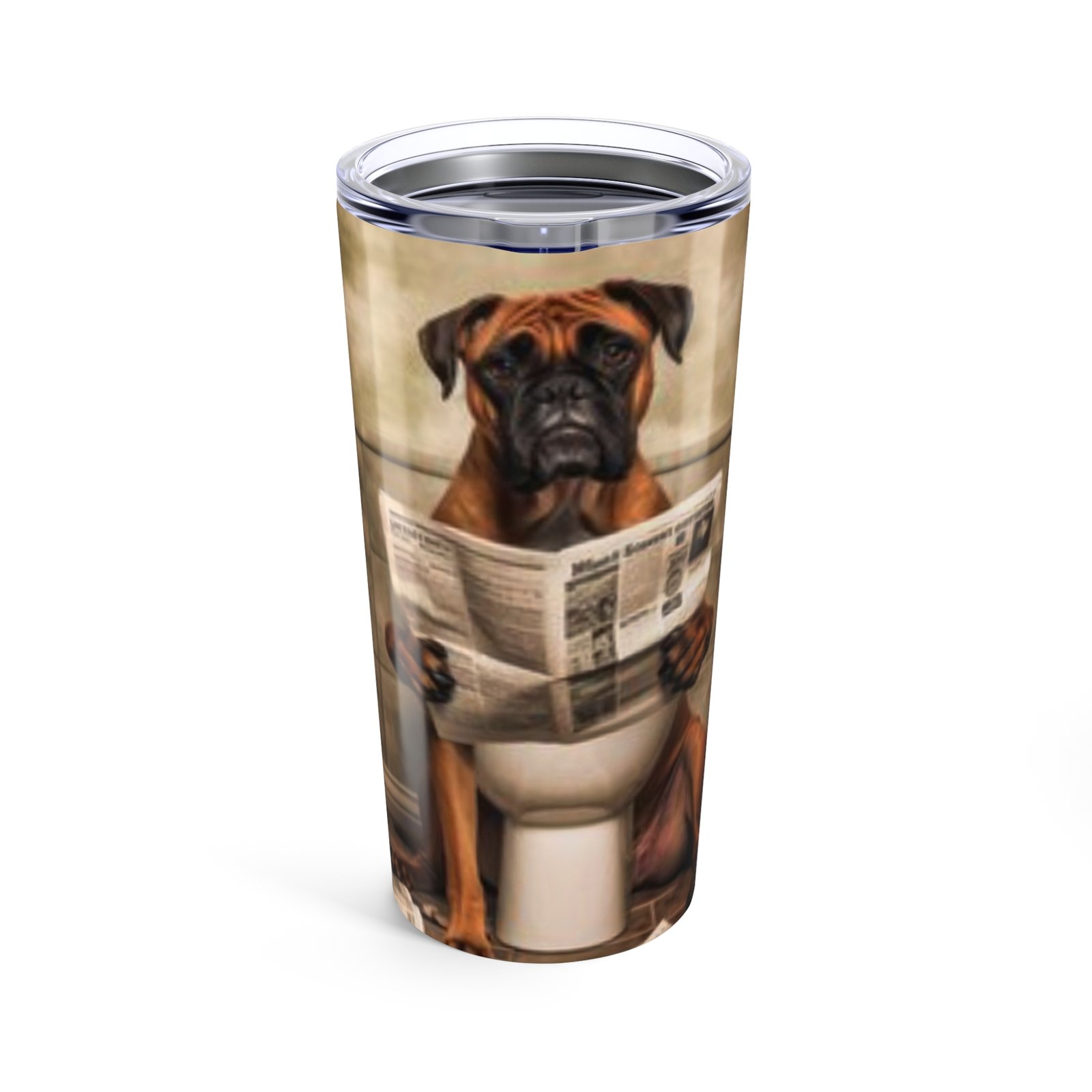 Boxer Dog Lover Tumbler | Green Pet Design | Perfect Gift for Animal Enthusiasts