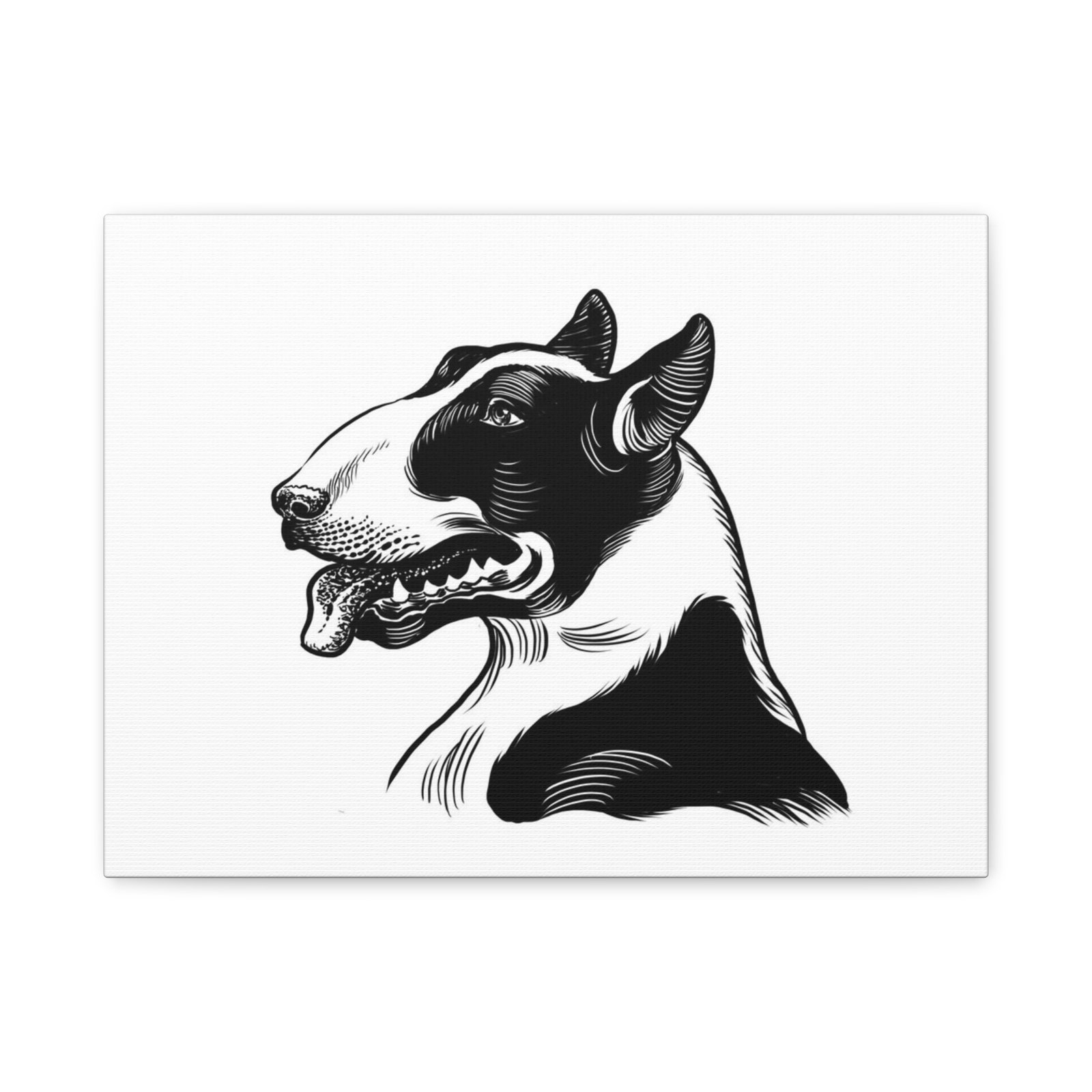 English Bull Terrier Dog Canvas Art - 1.25" Stretched Matte Print for Pet Lovers - Image 13