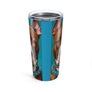 Bull Terrier Dog Lover Tumbler | Green Pet Design | Perfect Gift for Animal Enthusiasts