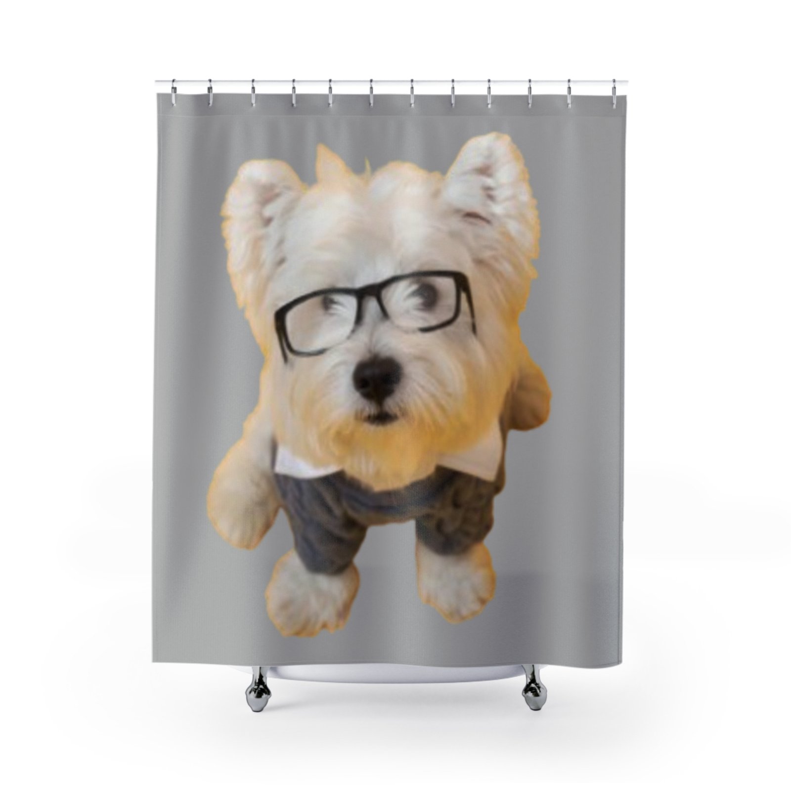 Dog Lover Funny Shower Curtain | Cozy Pet Decor, Dog Lover Gift, Rustic Bathroom Accessory, Home Decoration