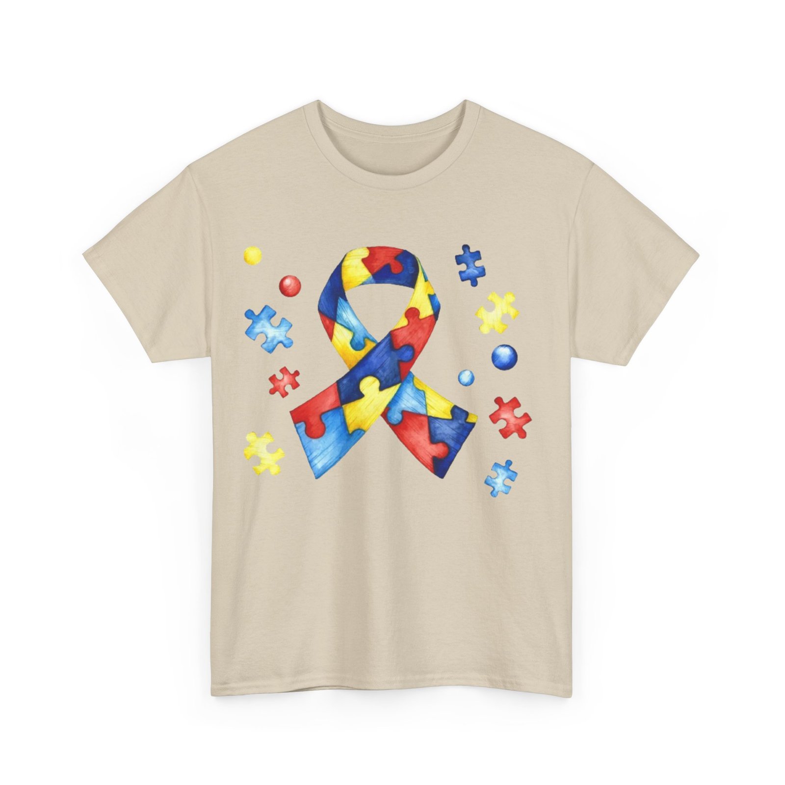 Autism Awareness Unisex Heavy Cotton Tee - Image 11