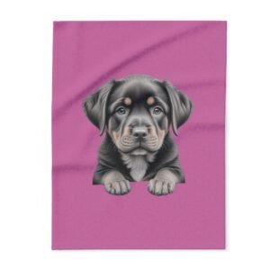 Rottweiller Puppy Arctic Fleece Blanket