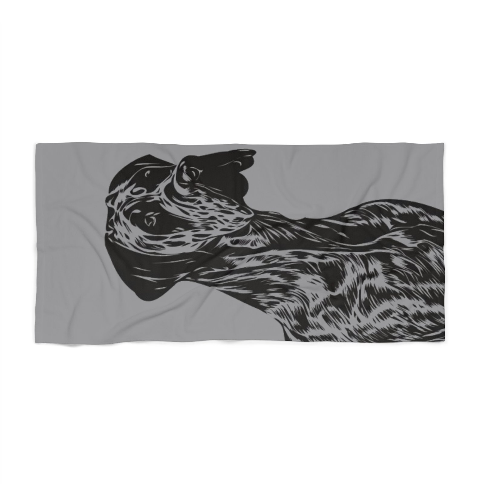 Great Dane Beach Towel, Dog Lover Gift, Beach Day Essential, Summer Accessory, Stained Glass Art Towel