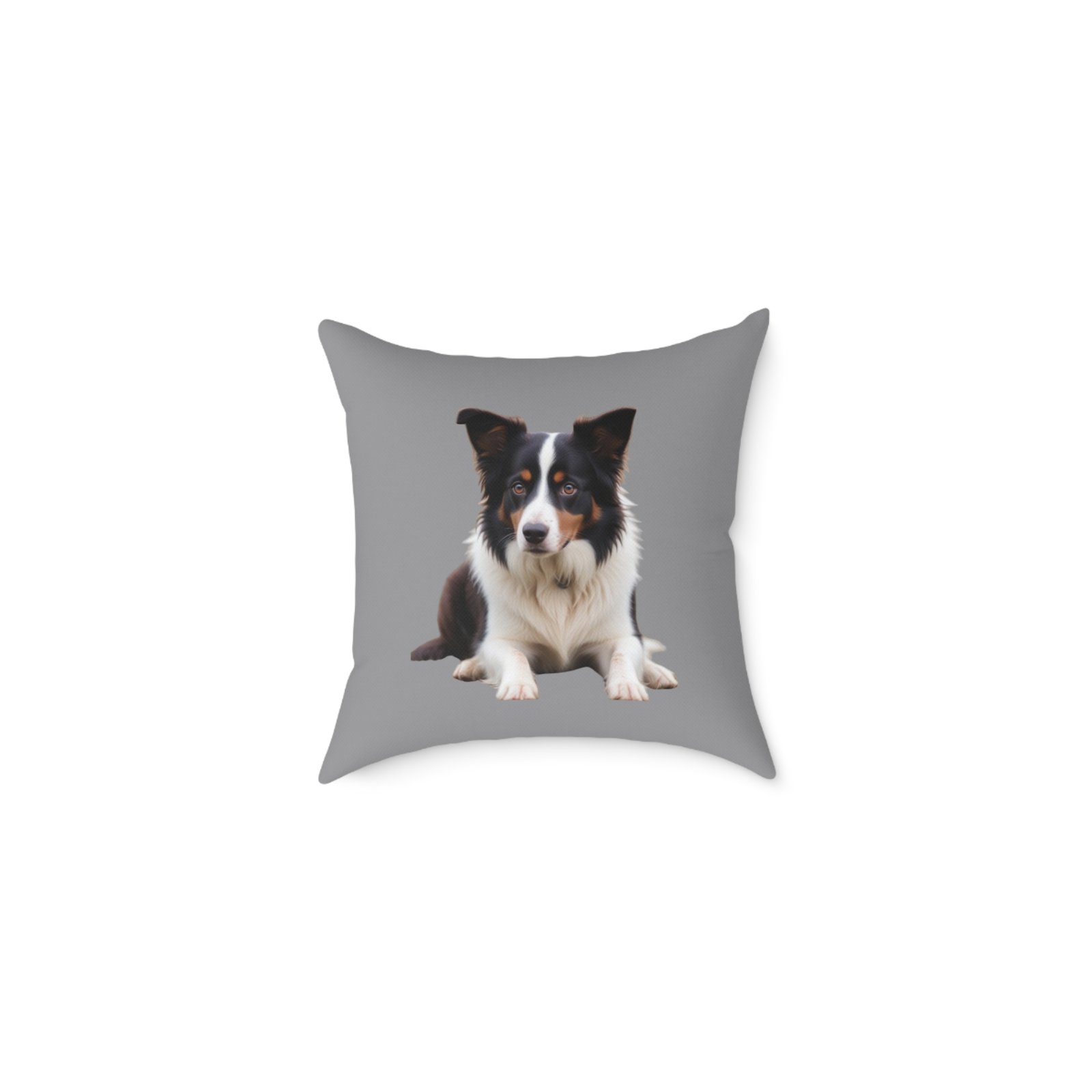 Border Collie Dog Pet Puppy Cushion 08 Square Poly Canvas Pillow 08