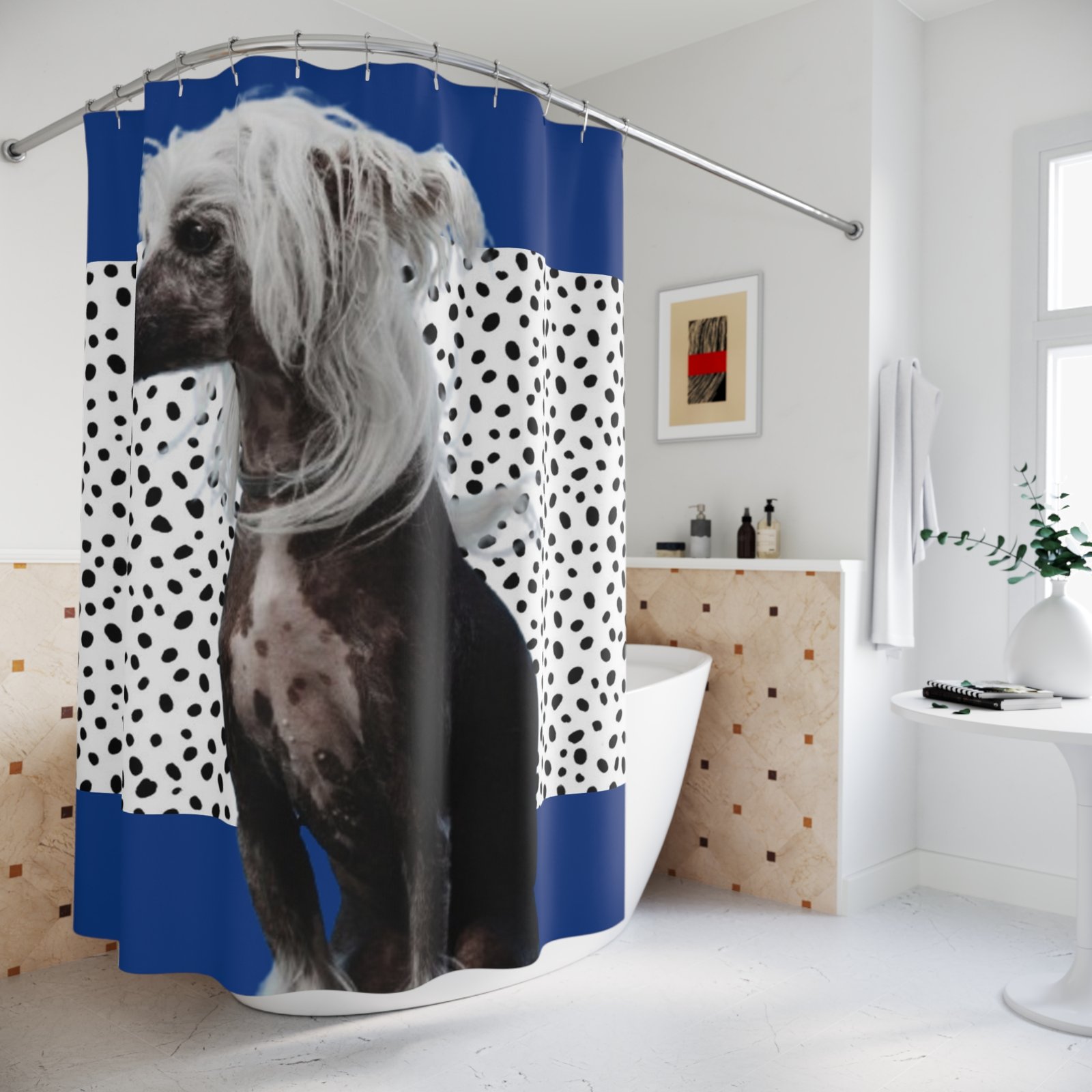 Dog Lover Funny Shower Curtain | Cozy Pet Decor, Dog Lover Gift, Rustic Bathroom Accessory, Home Decoration - Image 4