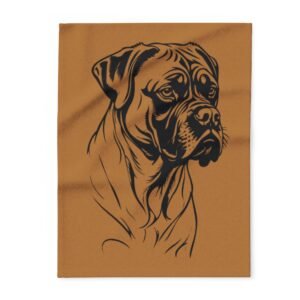 Boxer Fleece Blanket, Dog Lover Gift, Pet Keepsake, Home Decor, Warm Throw for Winter, Cabin or Dog-Themed Parties