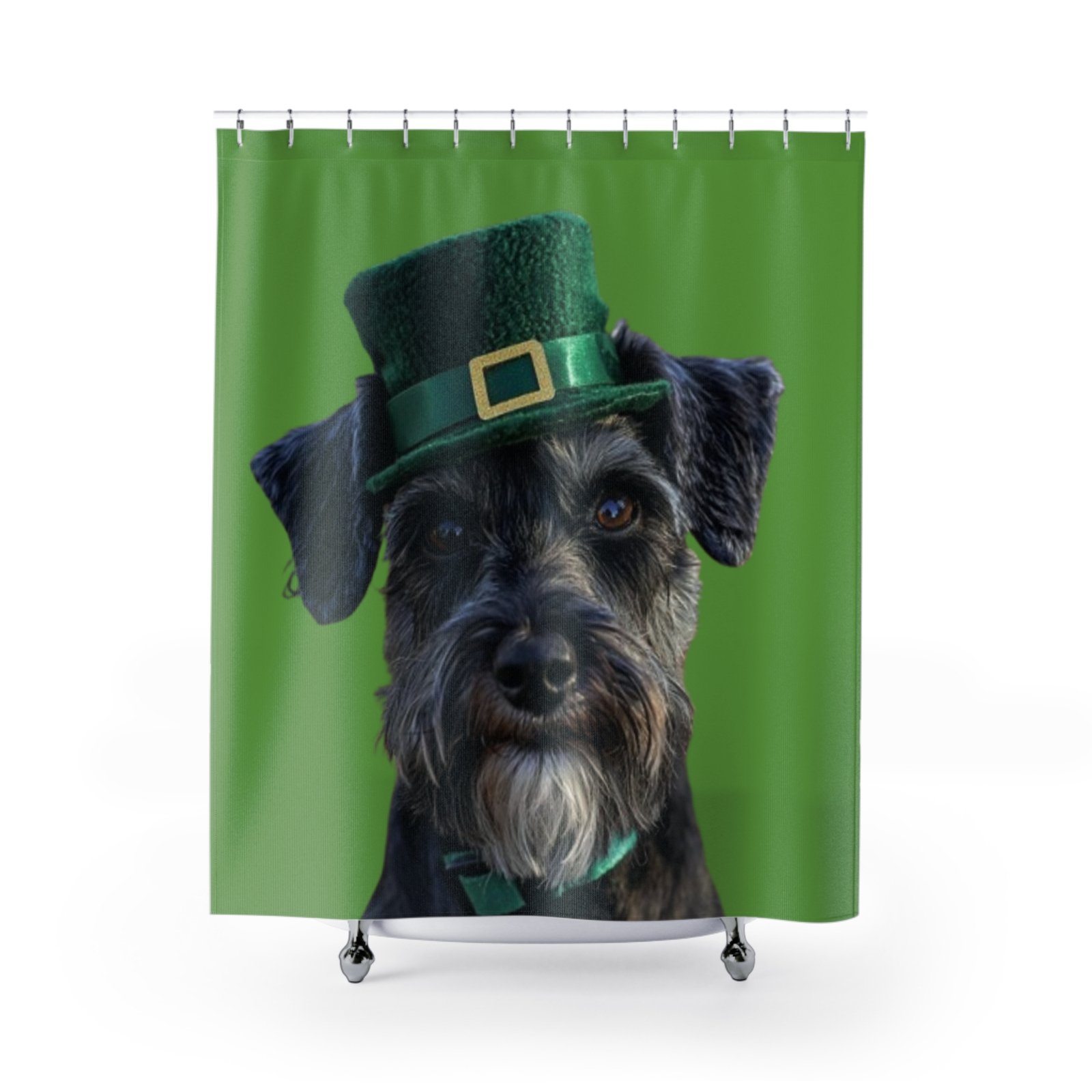 St Patricks Dog Lover Funny Shower Curtain | Cozy Pet Decor, Dog Lover Gift, Rustic Bathroom Accessory, Home Decoration