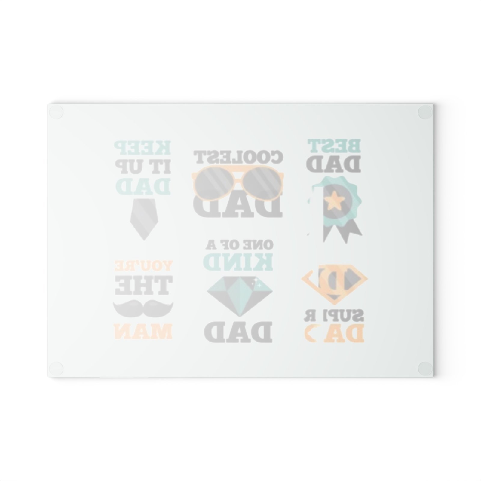 Best Dad Glass Cutting Board - Unique Kitchen Decor, Perfect Gift for Chefs, Home Cooks, and Housewarmings, Ideal for Birthdays or Holidays - Image 2