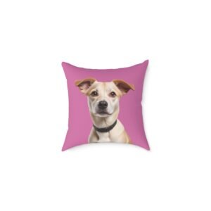 Jack Russell Square Poly Canvas Pillow
