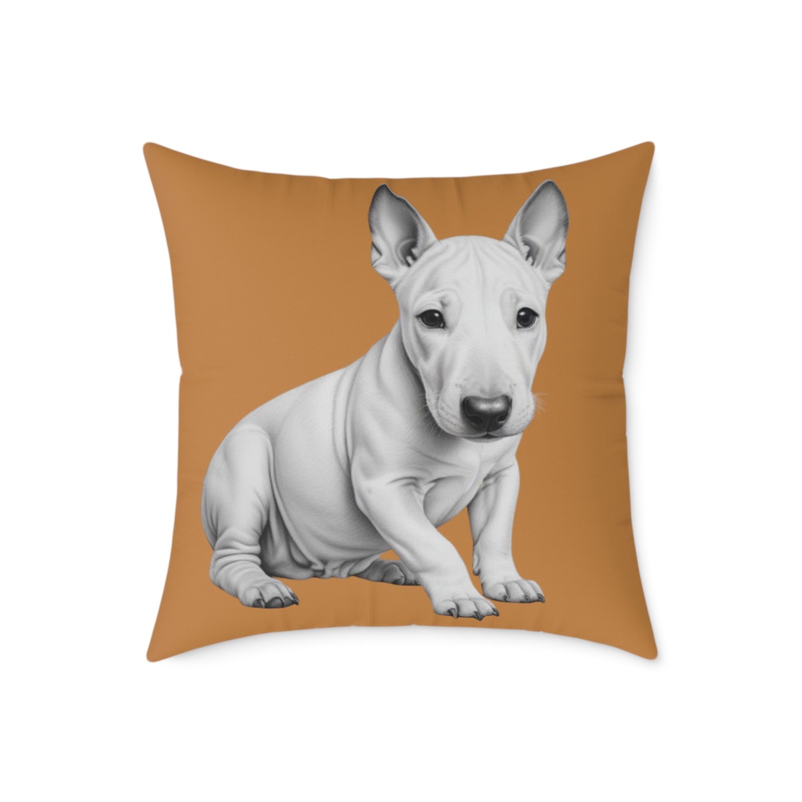 English Bull Terrier Square Poly Canvas Pillow - Image 13