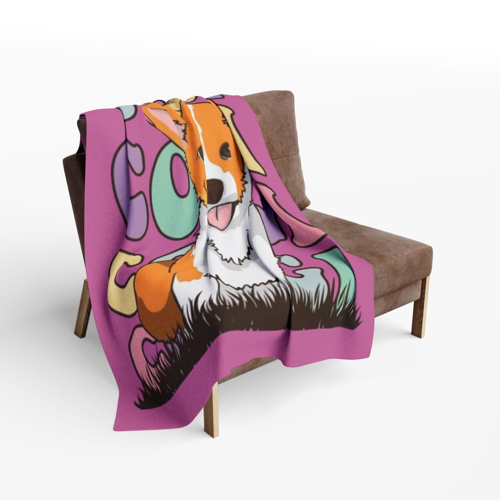 Corgi Fleece Blanket, Dog Lover Gift, Pet Keepsake, Home Decor, Warm Throw for Winter, Cabin or Dog-Themed Parties - Image 8