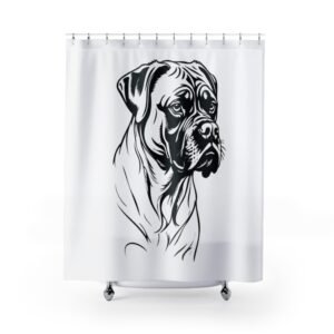 Dog Lover Funny Shower Curtain | Cozy Pet Decor, Dog Lover Gift, Rustic Bathroom Accessory, Home Decoration