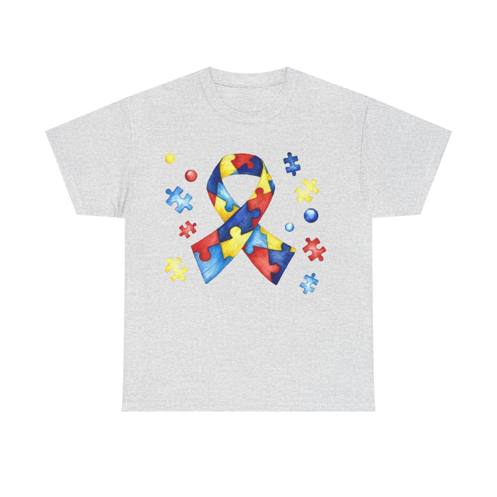 Autism Awareness Unisex Heavy Cotton Tee - Image 5