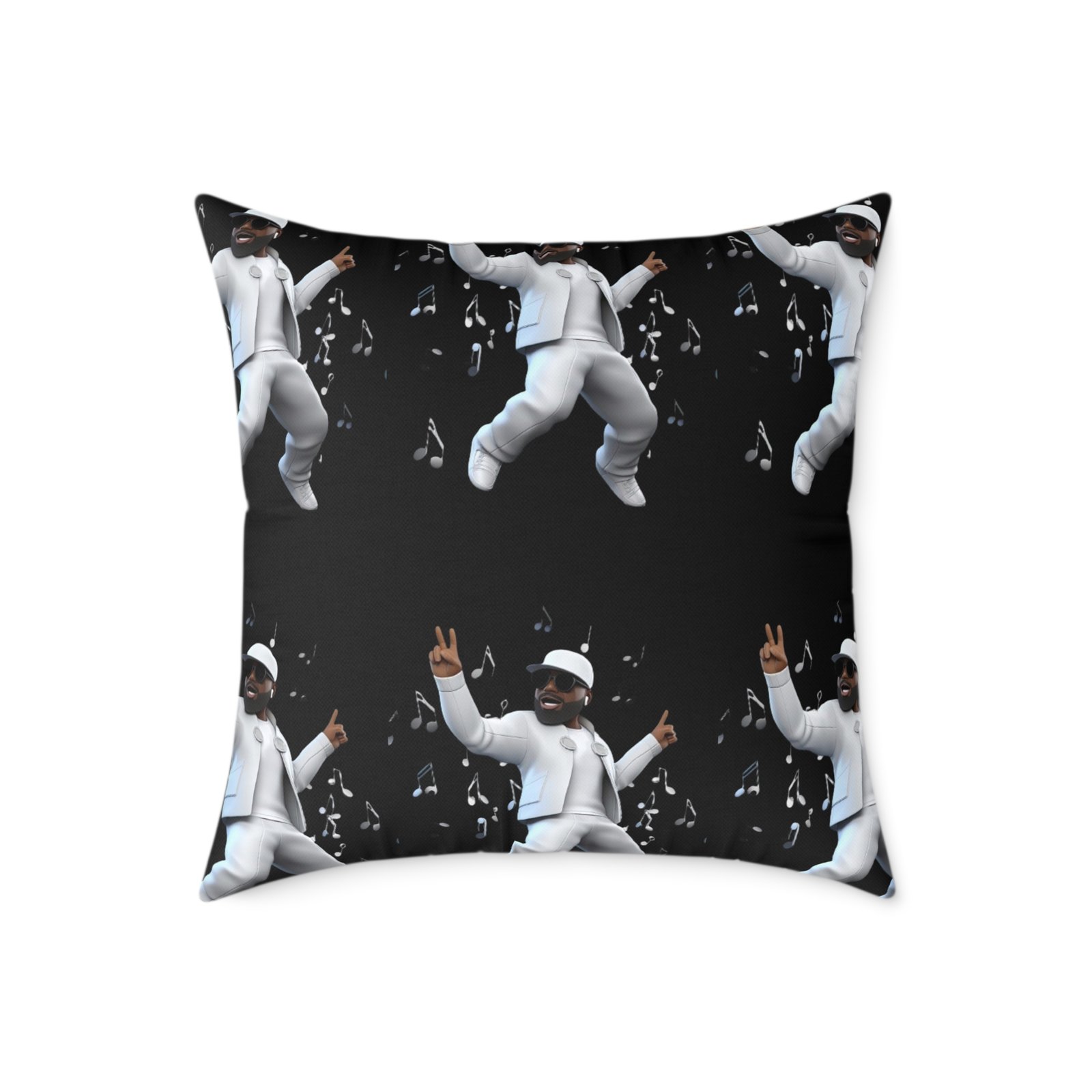 Music Man Cushion Square Poly Canvas Pillow - Image 13