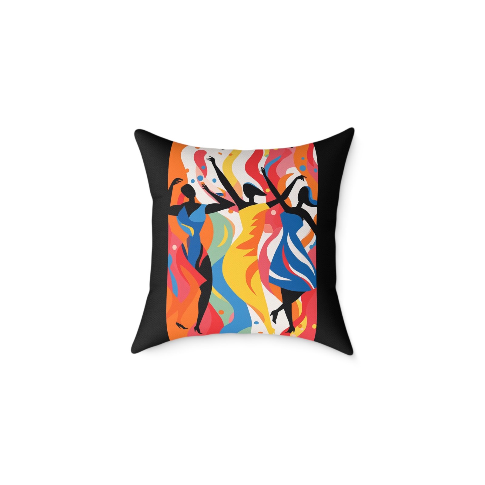 Dance Square Poly Canvas Pillow - Image 5