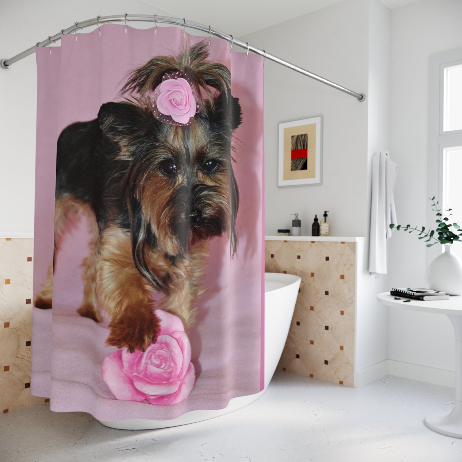 Shower Curtains Dog Lover Terrier - Image 4