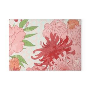 Oriental Glass Cutting Board - Unique Kitchen Decor, Perfect Gift for Chefs, Home Cooks, and Housewarmings, Ideal for Birthdays or Holidays