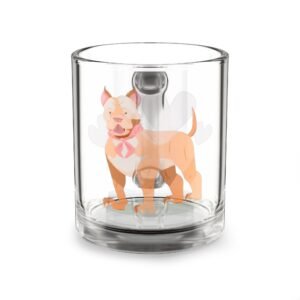 Glass Mug, Pet Lover's Gift, Cute Beverage Container, Dog-Themed Coffee Mug, Perfect for Dog Owners