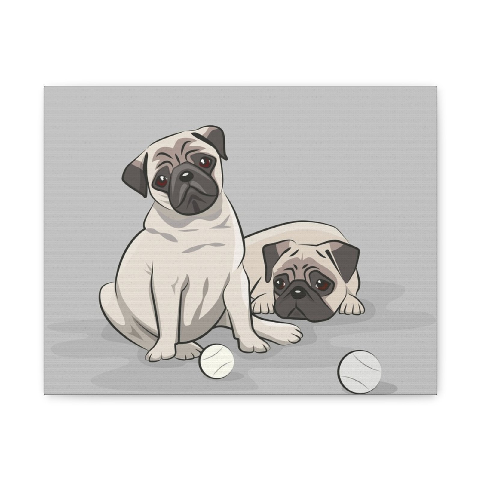Pug Dog Canvas Art - 1.25" Stretched Matte Print for Pet Lovers - Image 9