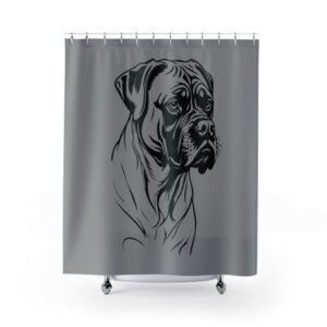 Dog Lover Funny Shower Curtain | Cozy Pet Decor, Dog Lover Gift, Rustic Bathroom Accessory, Home Decoration