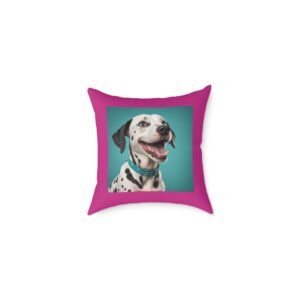 Dalmatian Puppy Dog Pet Cushion 08 Square Poly Canvas Pillow 08