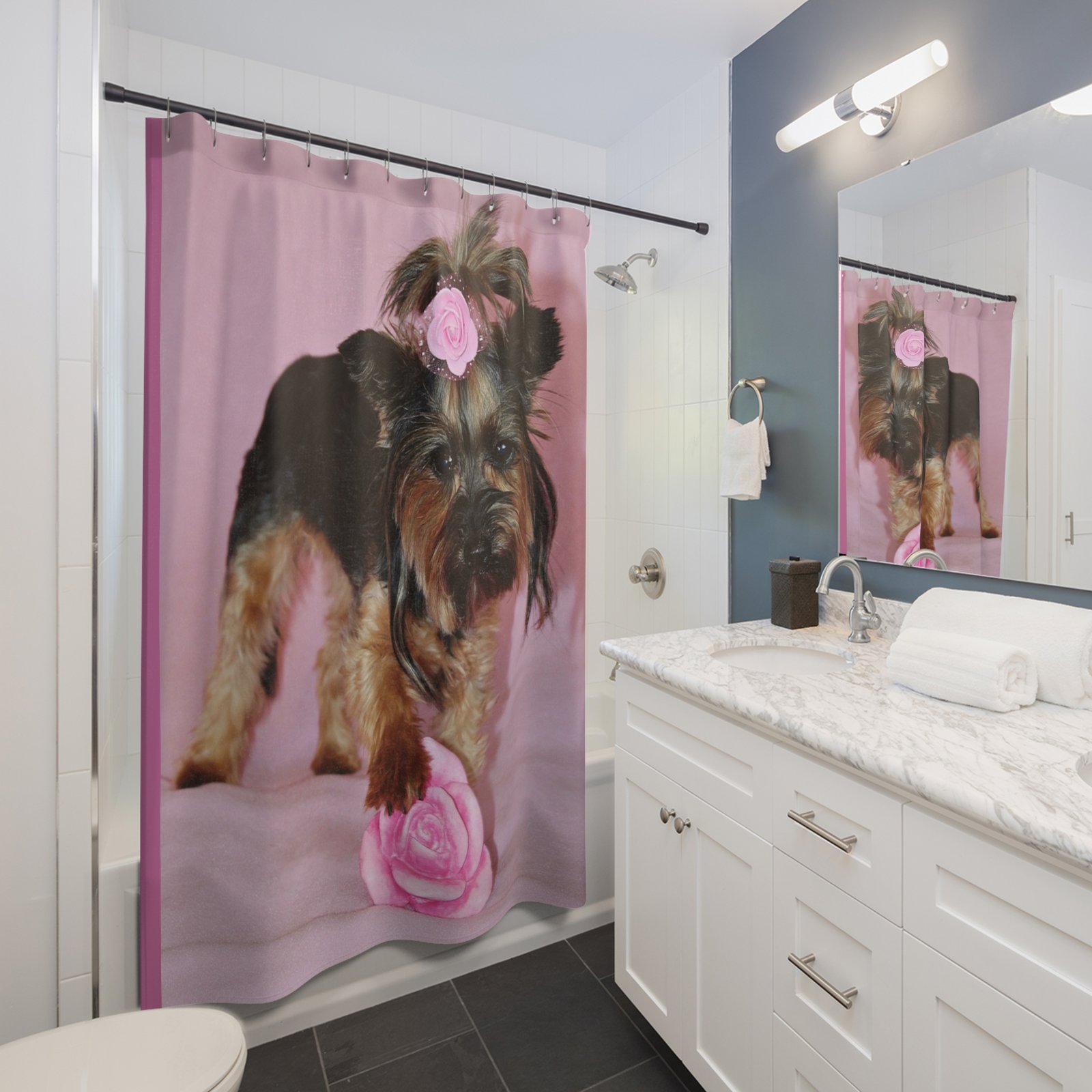 Shower Curtains Dog Lover Terrier - Image 3