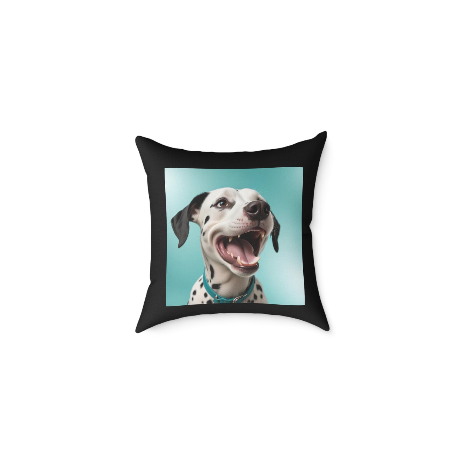 Pet Puppy Dog Dalmatian Square Poly Canvas Pillow Cushion 08