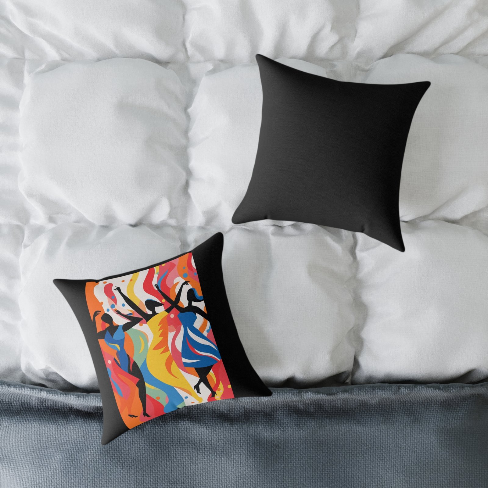 Dance Square Poly Canvas Pillow - Image 4