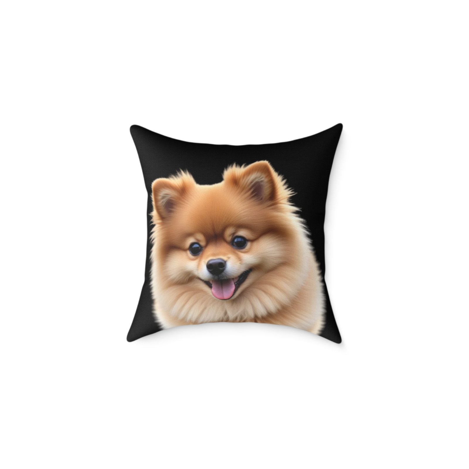 Pomeranian Dog Square Poly Canvas Pillow - Image 5