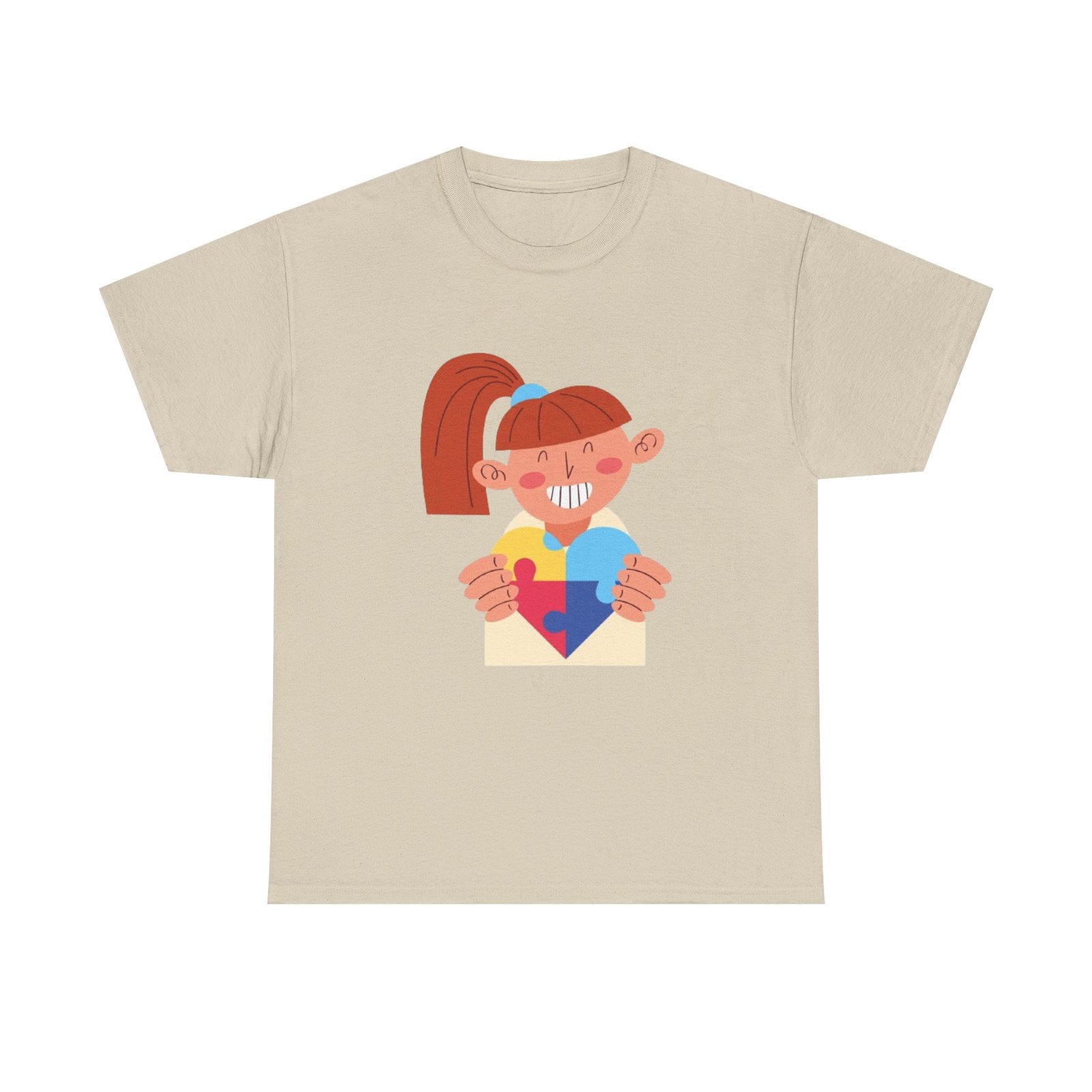 Autism Awareness Unisex Heavy Cotton Tee - Image 9