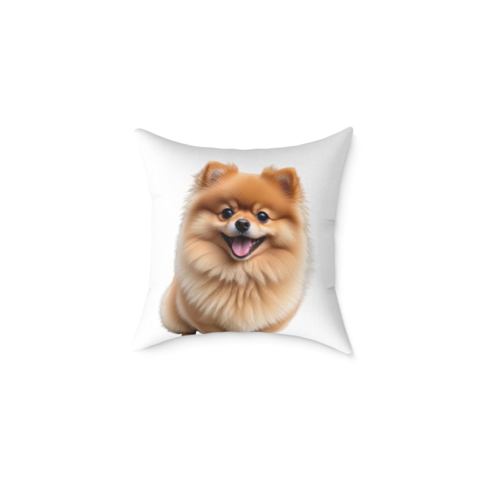 Pomeranian Dog Square Poly Canvas Pillow - Image 5