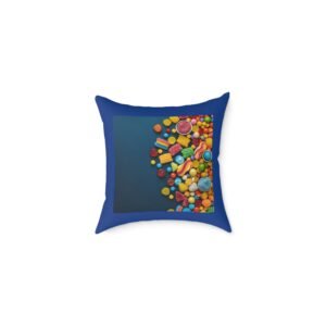 Candy Square Poly Canvas Pillow Cushion 08