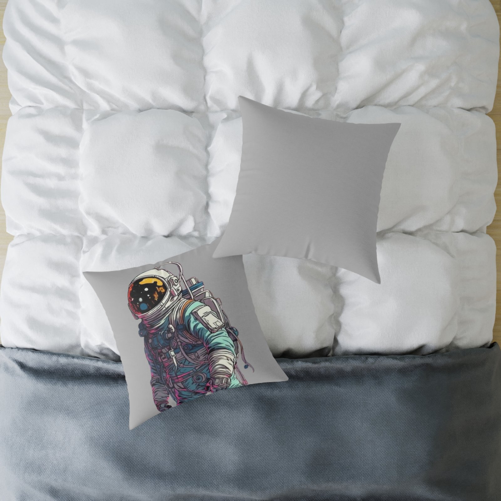 Astronaut Square Poly Canvas Pillow - Image 12