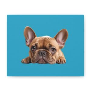 French Bull Dog Canvas Art - 1.25" Stretched Matte Print for Pet Lovers