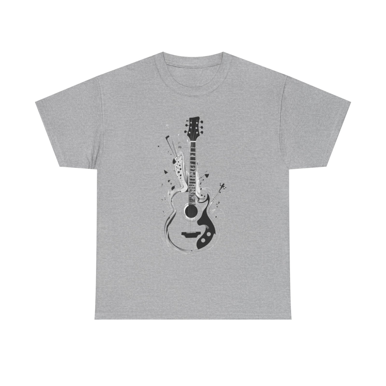 Guitar Music Unisex Heavy Cotton Tee - Image 13